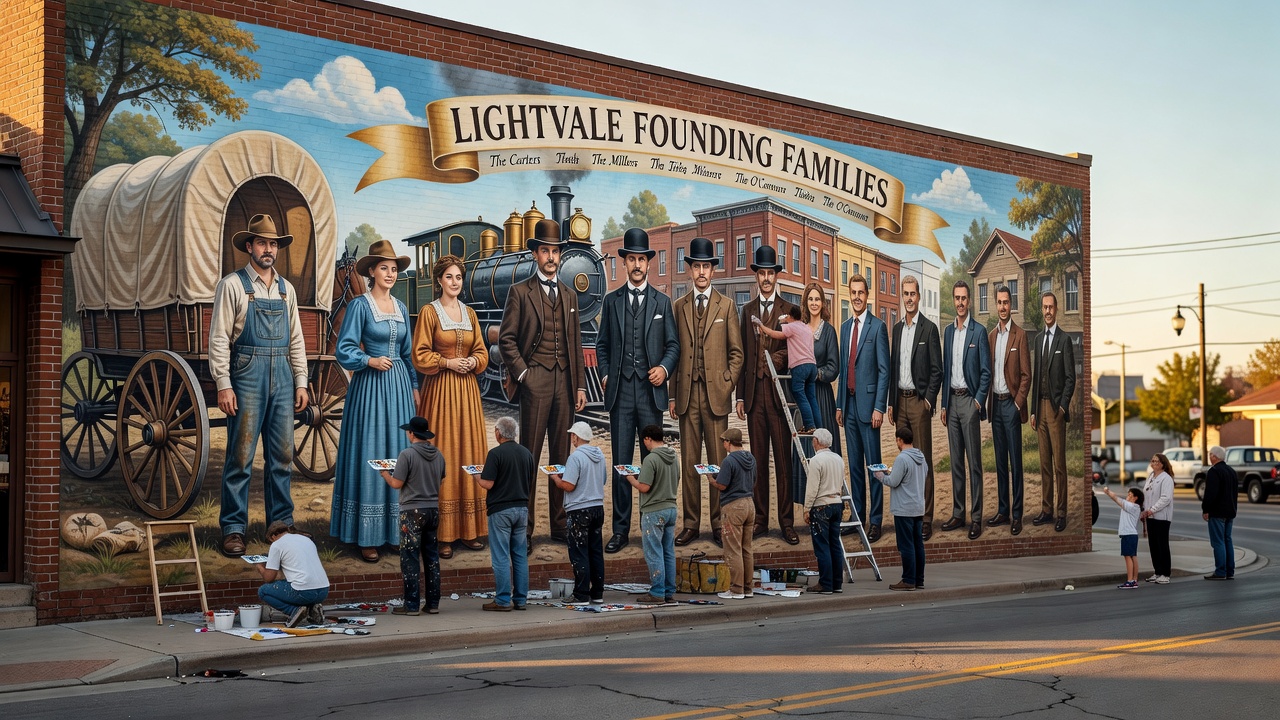 Mural Project Honors Lightvale Founding Families